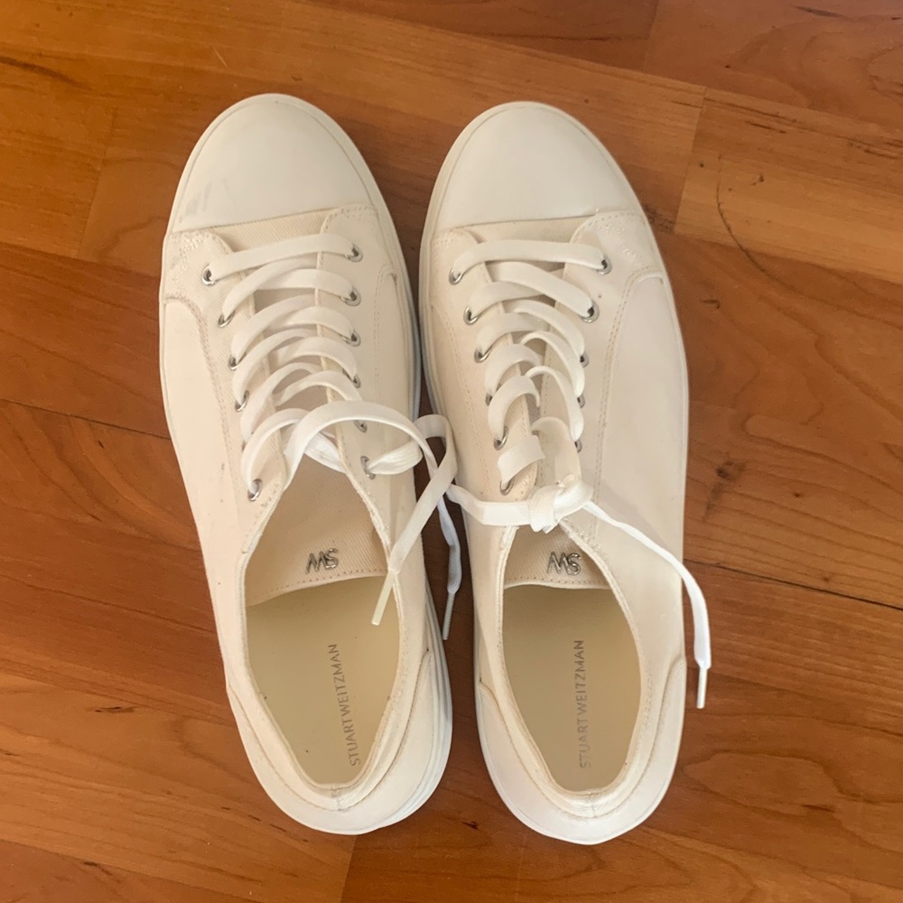 Stuart Weitzman White Sneakers